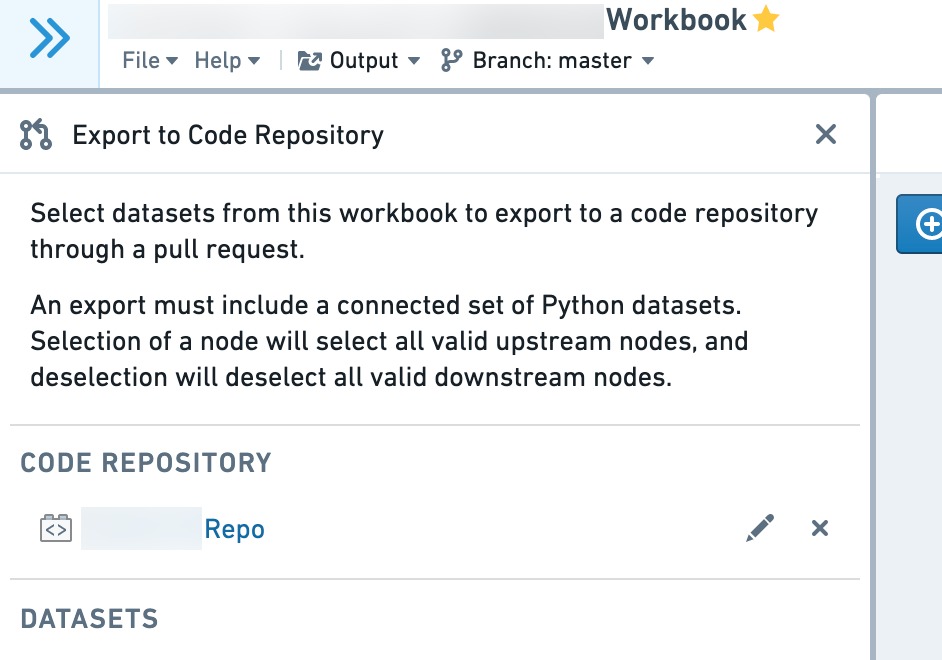 Repository selection options