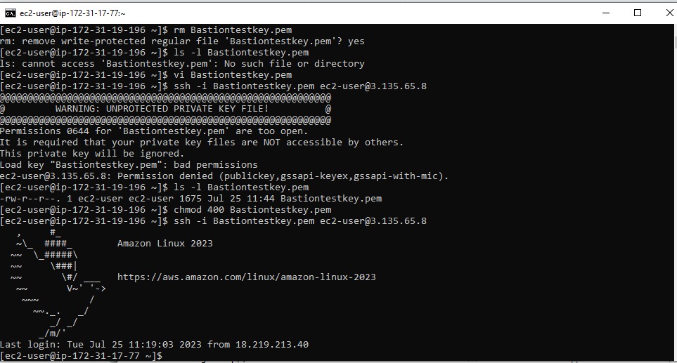 Restore chmod permissions