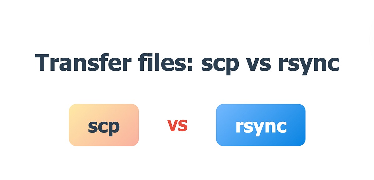 SCP SFTP rsync backup comparison
