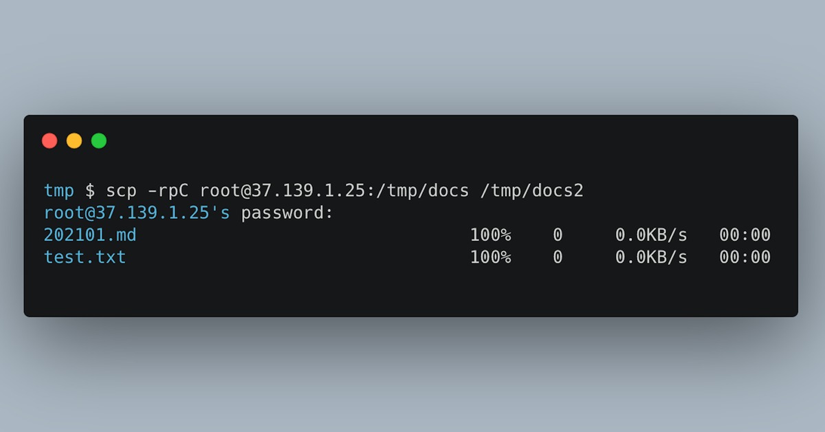 SCP source destination syntax