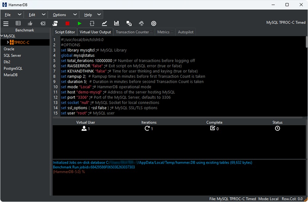 SQL database inspection