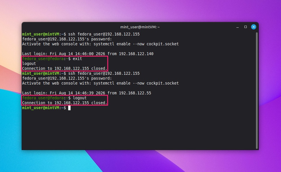 SSH access recovery