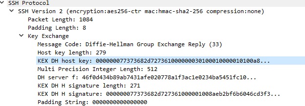 SSH host fingerprint
