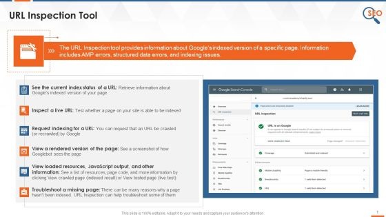 Search Console URL inspection