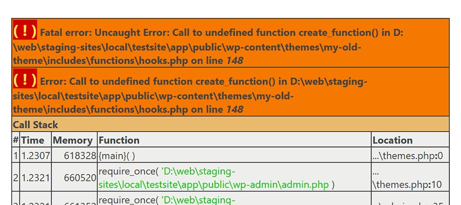 Stale WordPress content