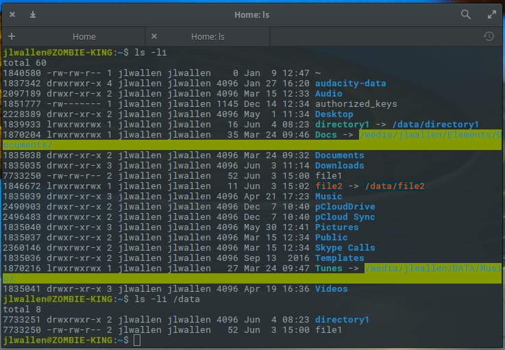 Symbolic link handling
