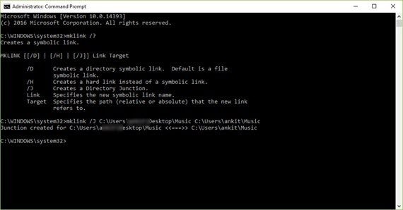 Symlink directory example