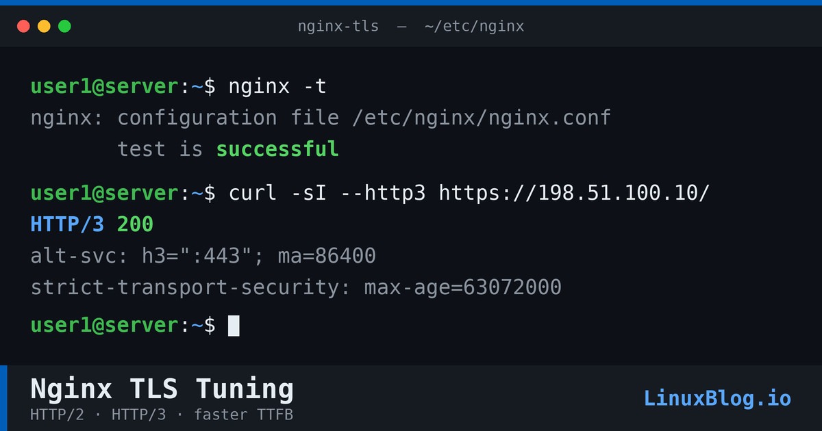 TLS service reload