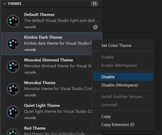 Theme staging comparison