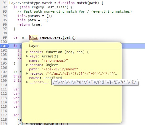 URL pattern matching
