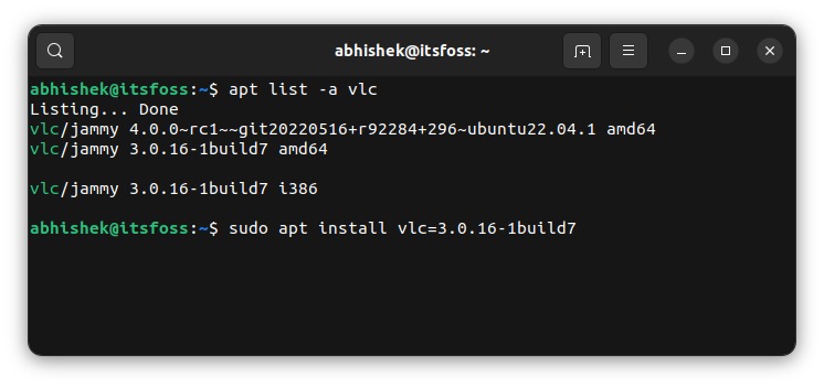 Ubuntu package revisions