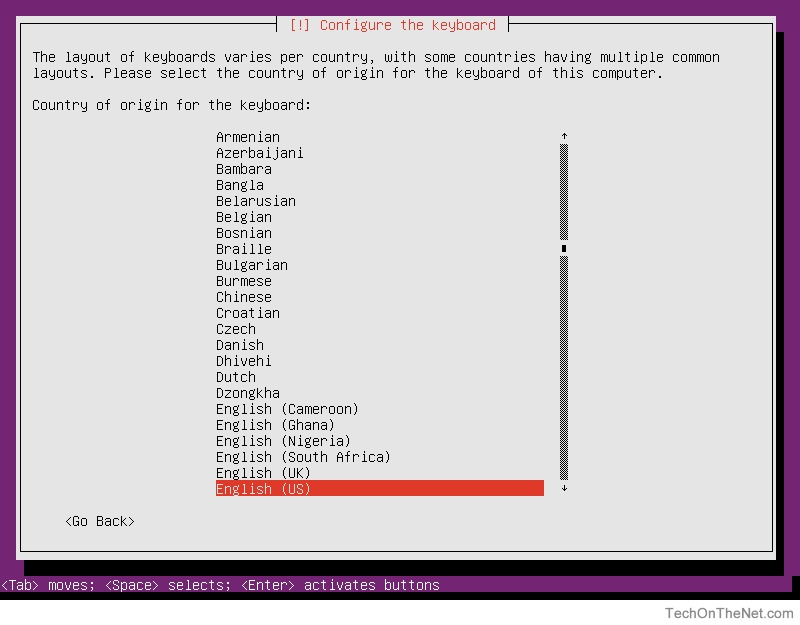 Ubuntu server choices