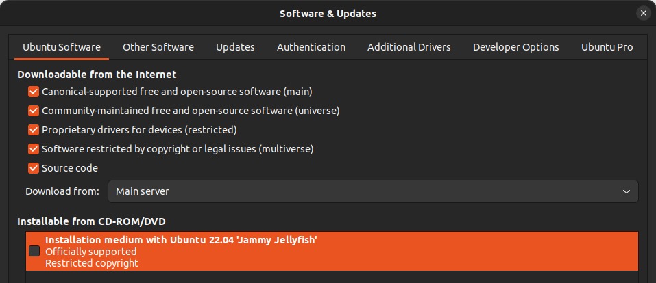 Ubuntu upgrade repositories