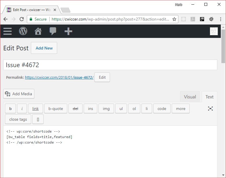 Unexpected WordPress changes