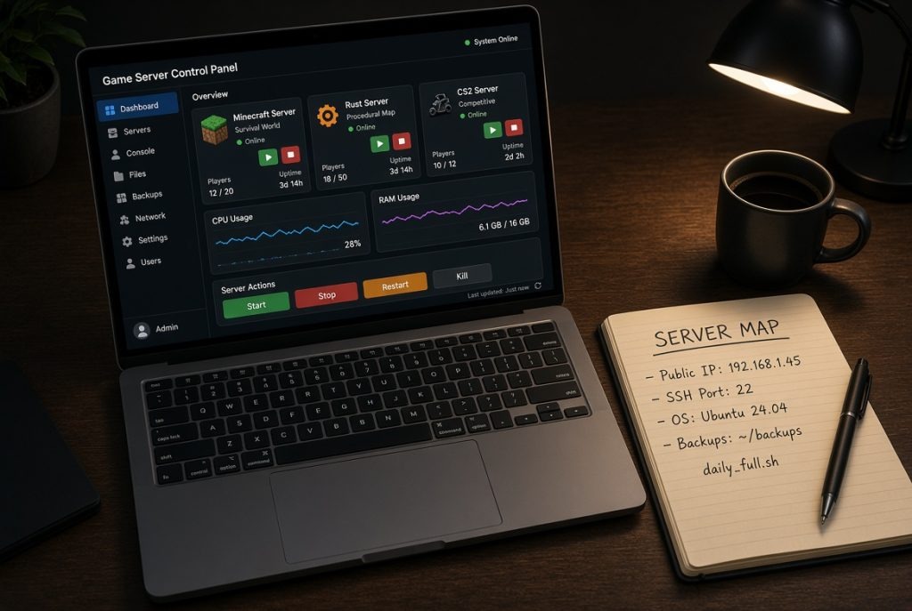 VPS recovery console