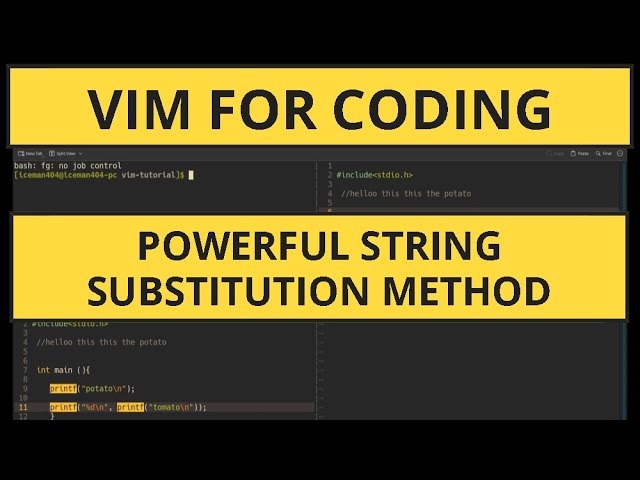 Vim global substitutions