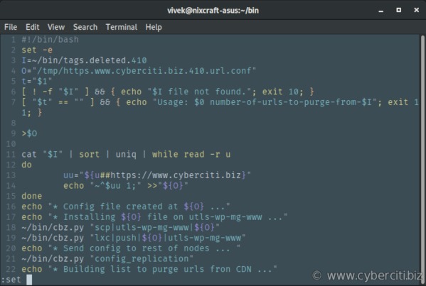 Vim line number troubleshooting