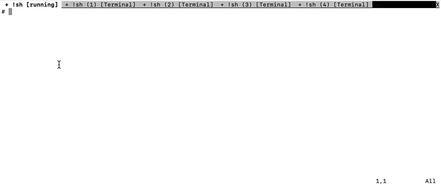 Vim terminal suspension
