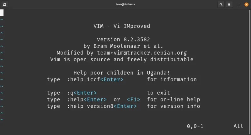Vim write comparison