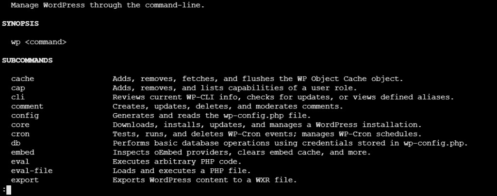 WP CLI WordPress installation commands