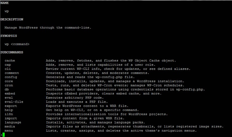 WP CLI site checks