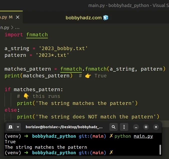 Wildcard test syntax