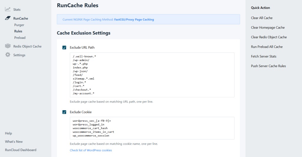 WooCommerce cache safety
