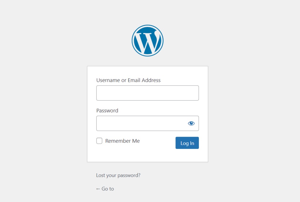 WordPress admin recovery