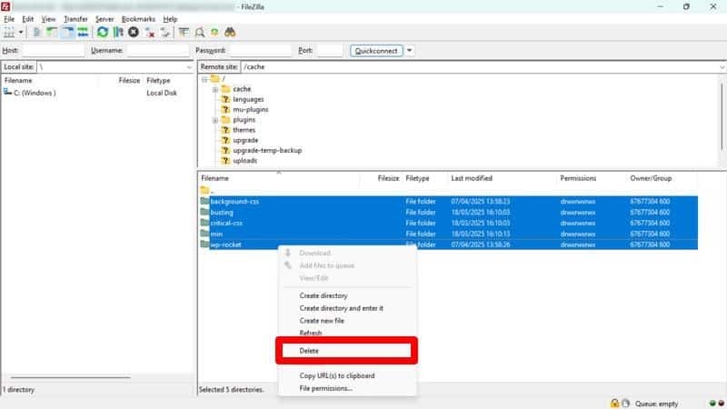 WordPress cache layers