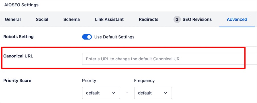 WordPress canonical URL signals