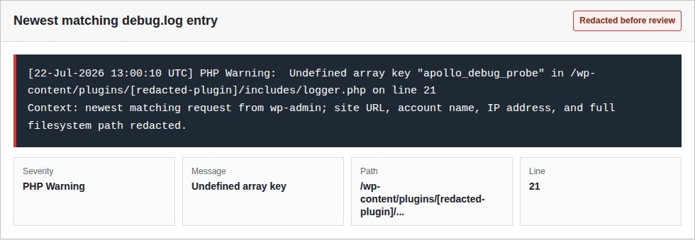 WordPress diagnostic starting points