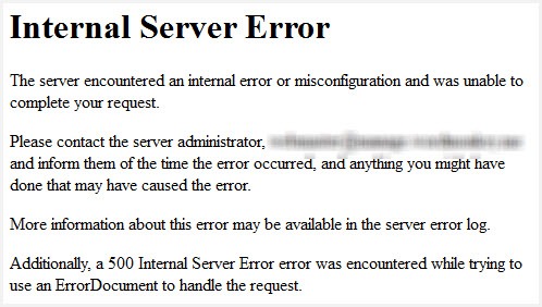 WordPress error diagnosis