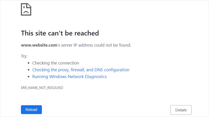 WordPress error diagnosis