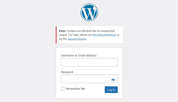 WordPress error log layers