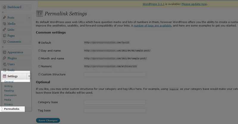 WordPress error pathways