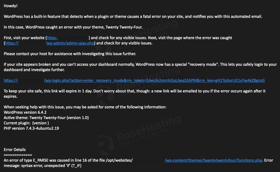 WordPress failure path decision