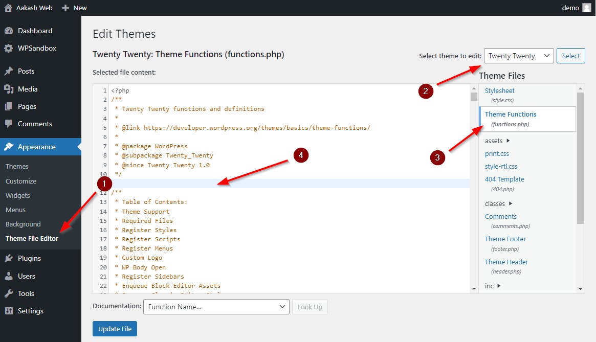 WordPress filesystem method selection