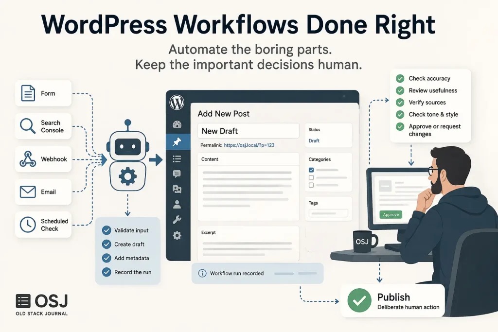 WordPress installation decision flow