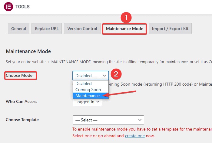 WordPress maintenance choices