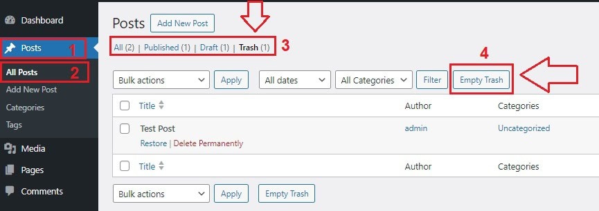 WordPress old slugs