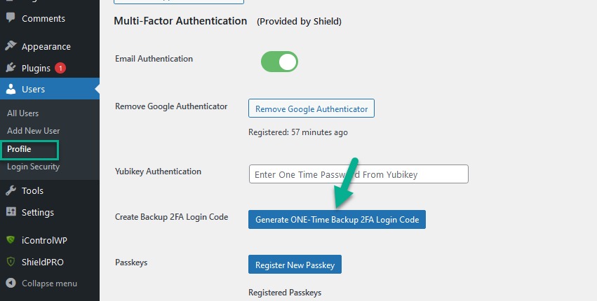 WordPress recovery verification