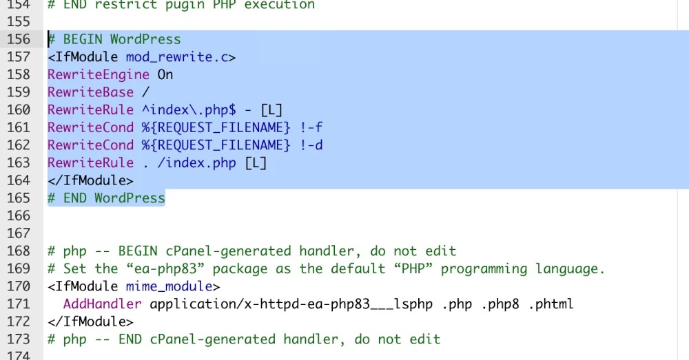 WordPress rewrite rules