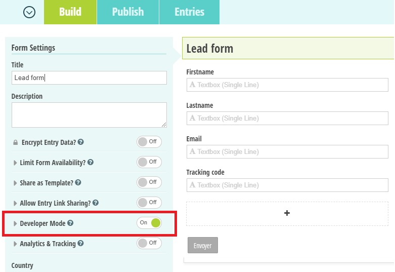 WordPress setup form