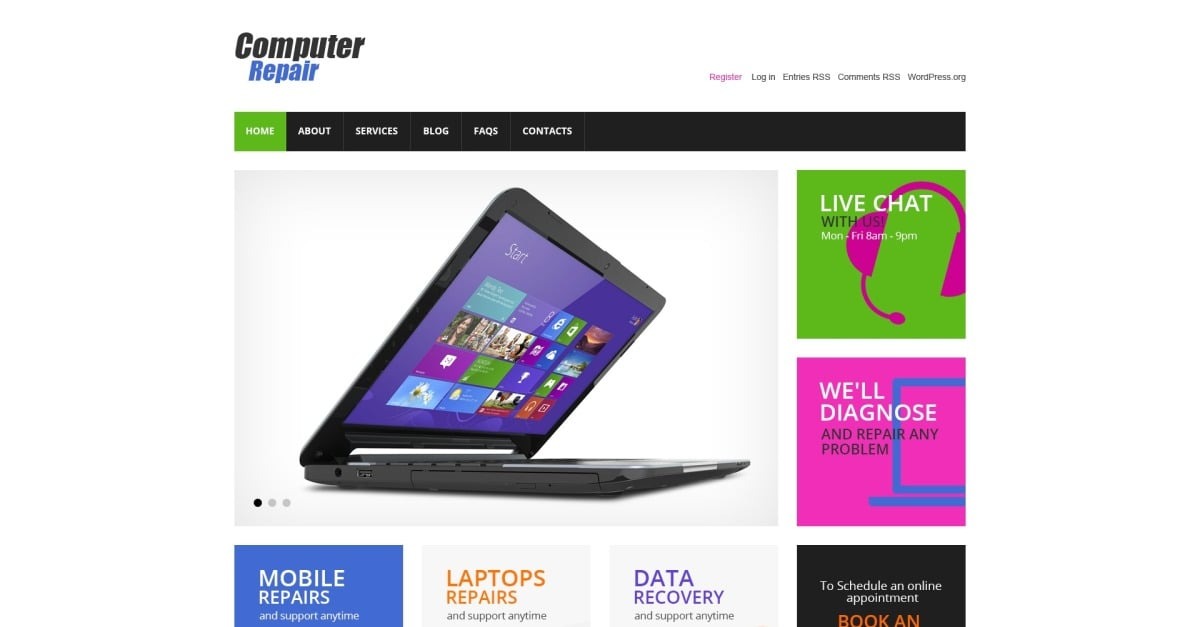 WordPress theme recovery