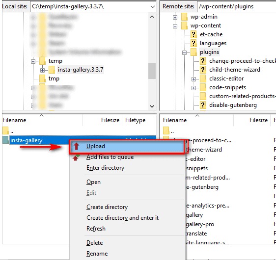 WordPress uploads directory access