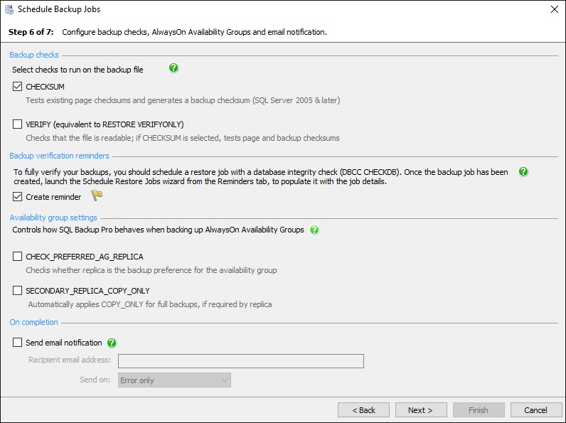 backup restore validation