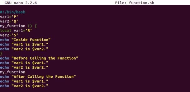bash function arguments
