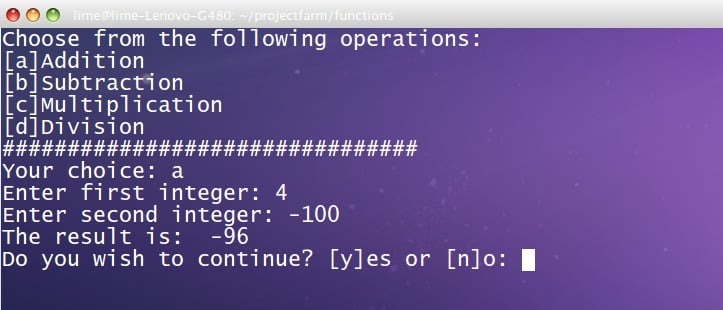 bash function declaration