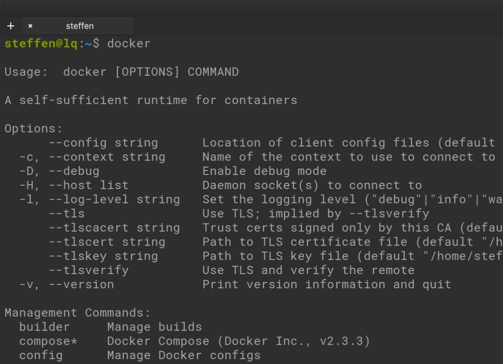 docker installation check
