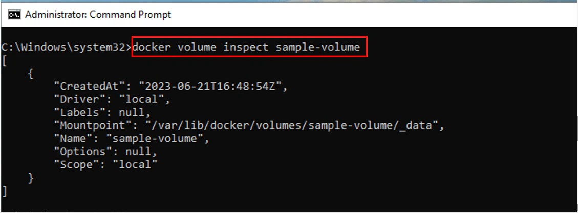 docker volume scope